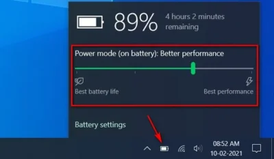 جهت افزایش عمر باتری لپ تاپ، حالت Power Mode را تغییر دهید